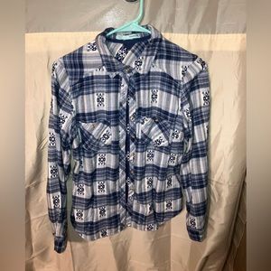 Blue and White Flannel